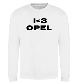 Свитшот I <3 Opel Белый фото