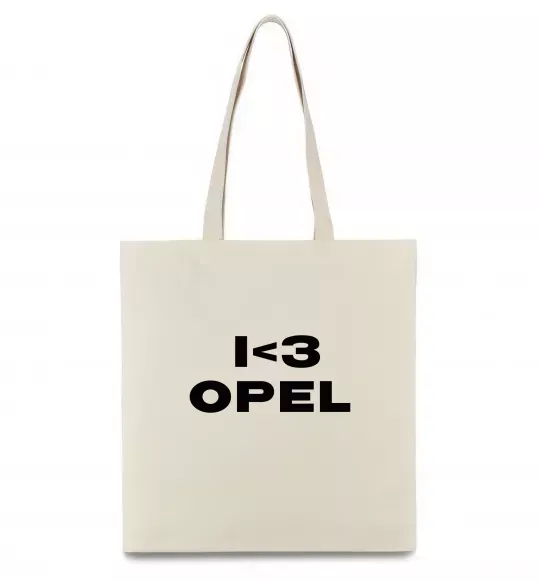 Еко-сумка I <3 Opel Бежевий фото