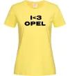 Жіноча футболка I <3 Opel Лимонний фото