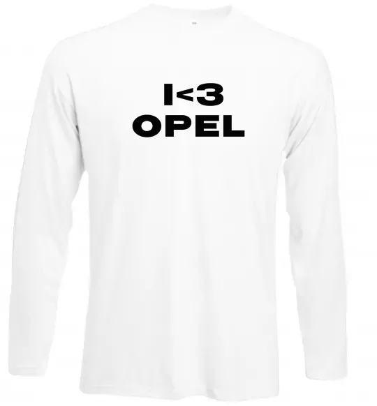 Лонгслив I <3 Opel Белый фото