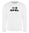 Свитшот I <3 Opel Белый фото