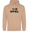 Чоловіча толстовка (худі) I <3 Opel Пісочний фото