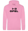 Женская толстовка (худи) I <3 Opel Розовый фото
