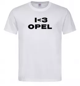 Чоловіча футболка I Love Opel Лимонний фото