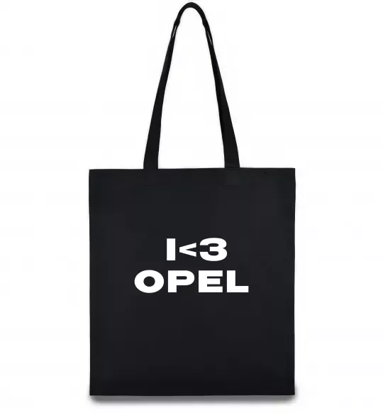 Еко-сумка I <3 Opel Чорний фото