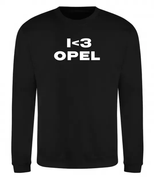 Свитшот I <3 Opel Черный фото