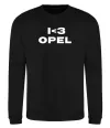 Свитшот I <3 Opel Черный фото