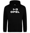 Женская толстовка (худи) I <3 Opel Черный фото
