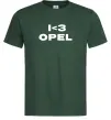 Чоловіча футболка I <3 Opel Темно-зелений Чоловіча футболка I <3 Opel Темно-зелений фото