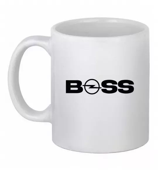 Чашка керамическая Boss Opel Белый фото