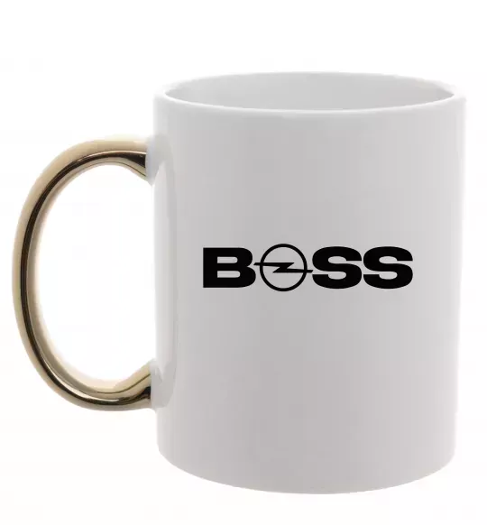 Чашка з кольоровою ручкою Boss Opel Золото фото