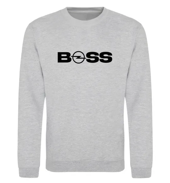 Свитшот Boss Opel Серый меланж фото