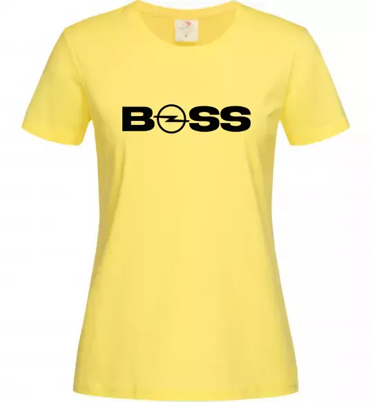 Женская футболка Boss Opel Лимонный фото