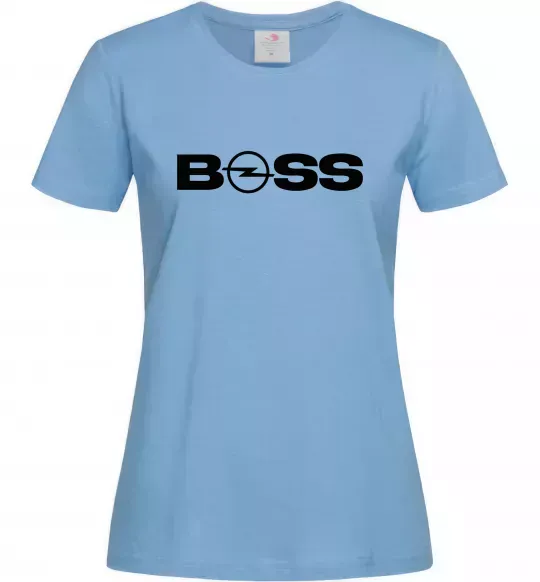 Женская футболка Boss Opel Голубой фото