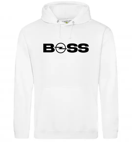 Чоловіча толстовка (худі) Boss Opel Білий фото