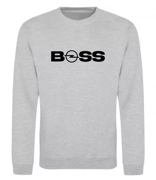 Світшот Boss Opel Сірий меланж фото