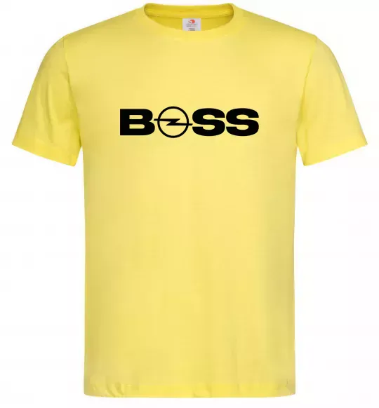 Чоловіча футболка Boss Opel Лимонний фото