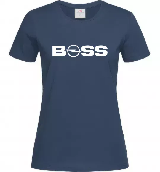 Женская футболка Boss Opel Темно-синий фото