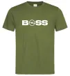 Чоловіча футболка Boss Opel Оливковий фото