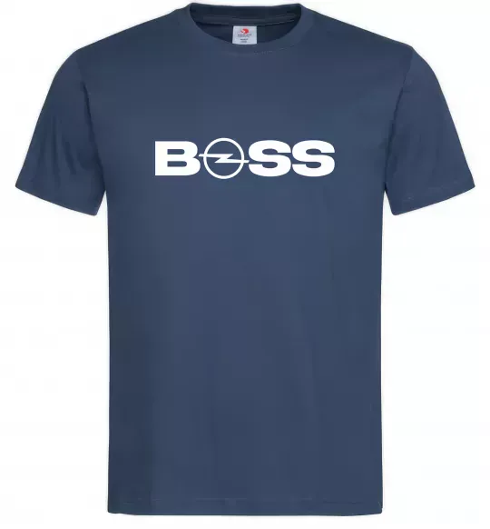 Чоловіча футболка Boss Opel Темно-синій фото