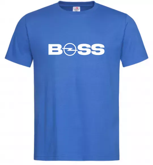 Чоловіча футболка Boss Opel Яскраво-синій фото