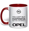 Чашка с цветной ручкой You can drive Opel Красный фото