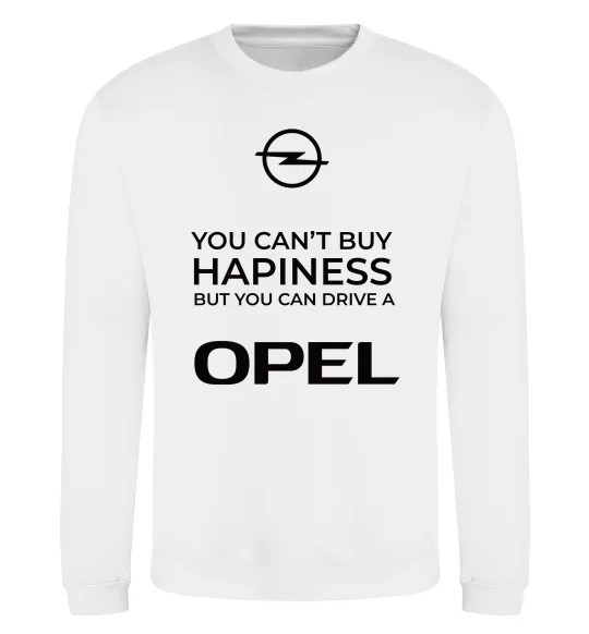 Свитшот You can drive Opel Белый фото