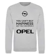 Свитшот You can drive Opel Серый меланж фото