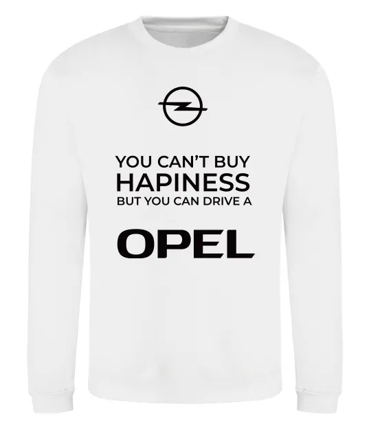 Свитшот You can drive Opel Белый фото