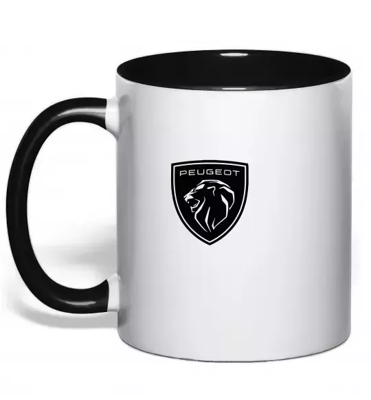 Чашка с цветной ручкой Peugeot Черный фото