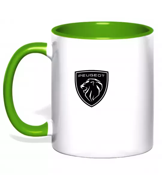 Чашка с цветной ручкой Peugeot Зеленый фото