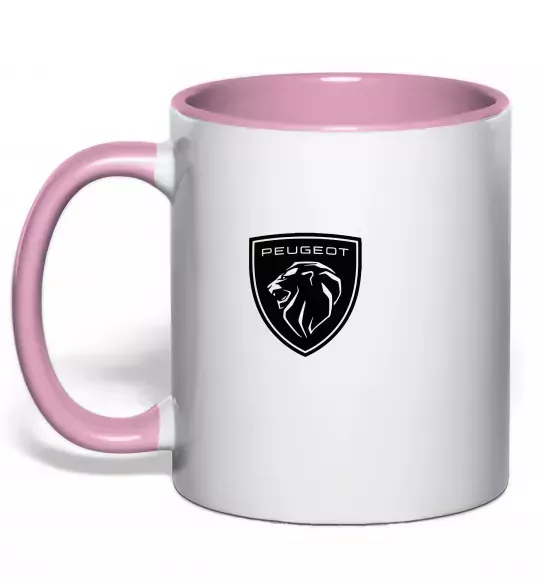 Чашка с цветной ручкой Peugeot Нежно розовый фото