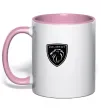 Чашка с цветной ручкой Peugeot Нежно розовый фото