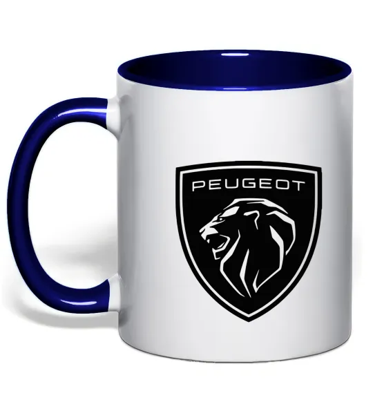 Чашка с цветной ручкой Peugeot Глубокий темно-синий фото