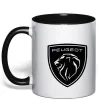 Чашка с цветной ручкой Peugeot Черный фото