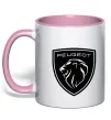 Чашка с цветной ручкой Peugeot Нежно розовый фото