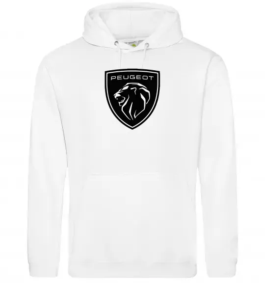 Чоловіча толстовка (худі) Peugeot Білий фото