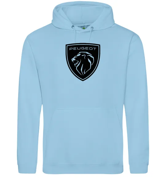 Чоловіча толстовка (худі) Peugeot Блакитний фото
