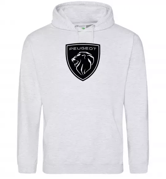 Женская толстовка (худи) Peugeot Серый меланж фото