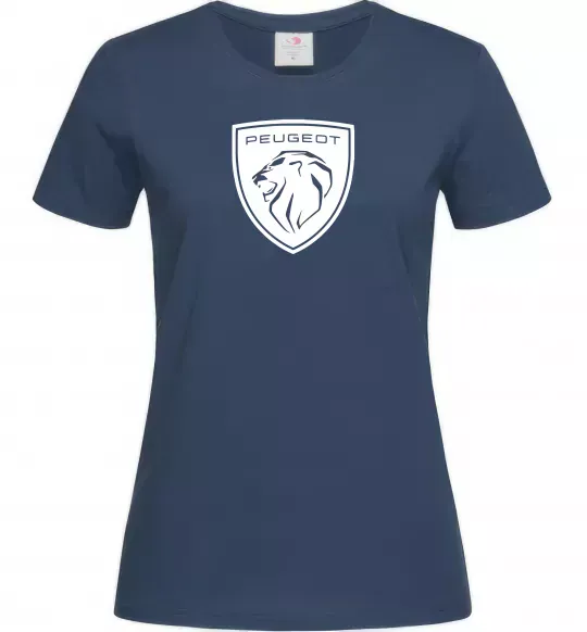 Жіноча футболка Peugeot Темно-синій фото