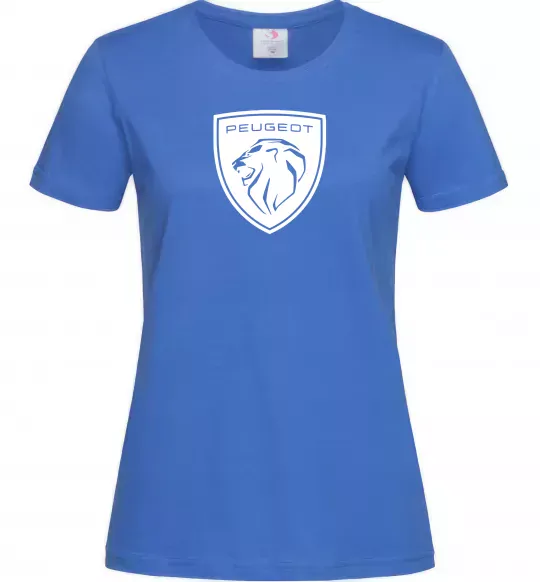 Жіноча футболка Peugeot Яскраво-синій фото