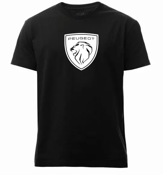 Чоловіча преміум футболка Peugeot Чорний фото