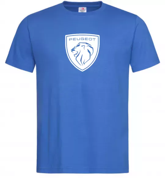 Чоловіча футболка Peugeot Яскраво-синій фото
