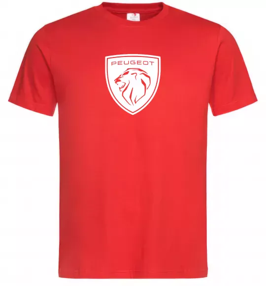 Чоловіча футболка Peugeot Червоний фото