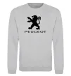 Світшот Peugeot logo Сірий меланж фото