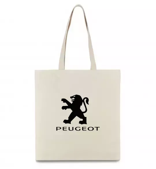 Эко-сумка Peugeot logo Бежевый фото