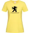 Жіноча футболка Peugeot logo Лимонний фото