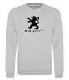 Свитшот Peugeot logo Серый меланж фото