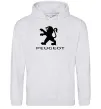 Женская толстовка (худи) Peugeot logo Серый меланж фото