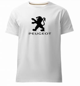 Мужская премиум футболка Peugeot logo
